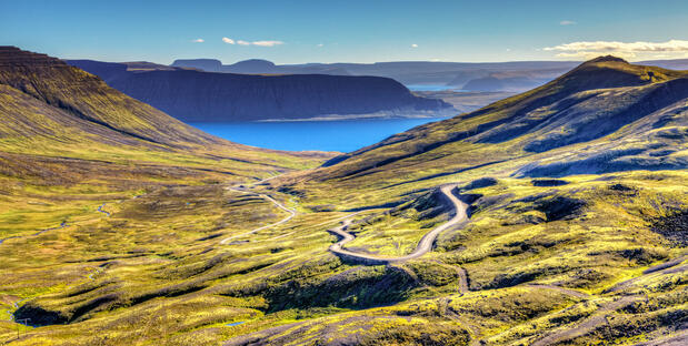 Landschaft der Westfjorde