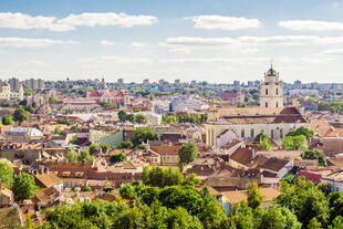Panorama über Vilnius