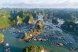 Panoramablick auf die Halong-Bucht