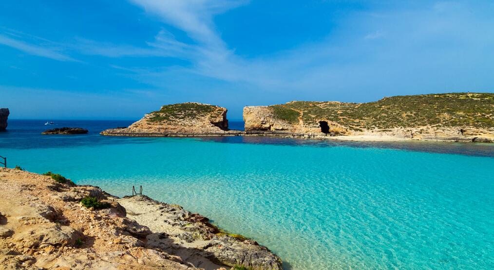 Blaue Lagune bei den Gozo Reisen