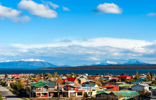 Blick auf Puerto Natales