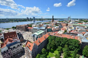 Panoramablick auf Riga 