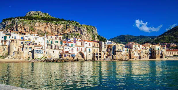 Hafenblick auf Cefalu