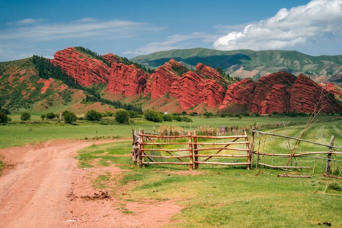 Jety-Oguz Schlucht in der Region Issyk-Kul 