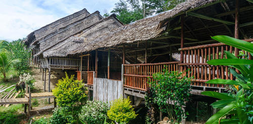 Langhaus in Batang Ai