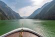 Blick auf den Yangtze vom Schiff