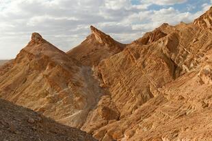 Blick auf die Bergkette Djebel el Negueb 