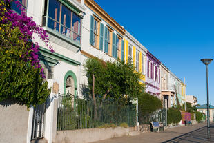 Farbenfrohe Häuser in Valparaiso