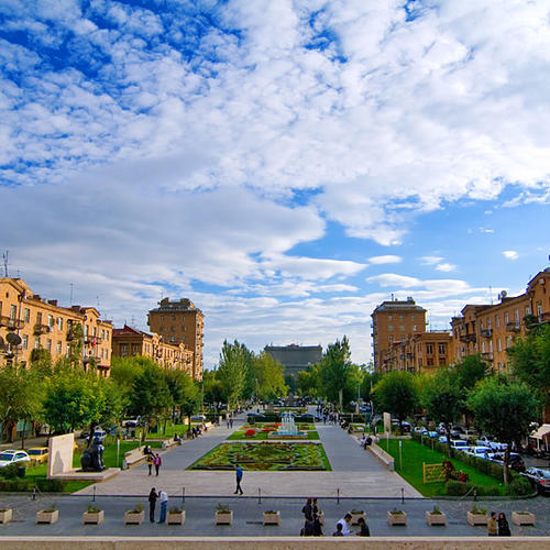 Wolken über Yerevan