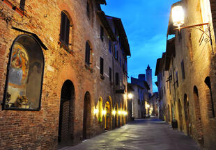 San Gimignano bei Nacht
