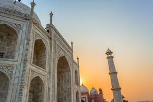 Taj Mahal bei Sonnenuntergang