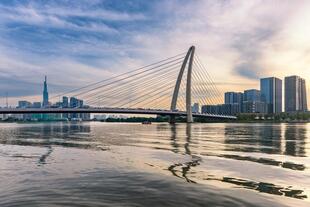 Brücke am Saigon River