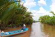 Angler auf dem Mekong-Delta