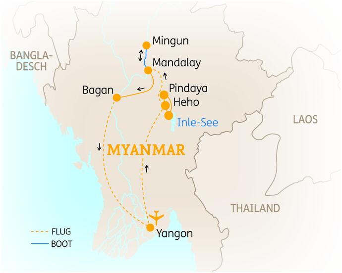 12 Tage Myanmar Rundreise mit Flair 2020