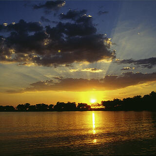 Okavango Delta Sonnenuntergang