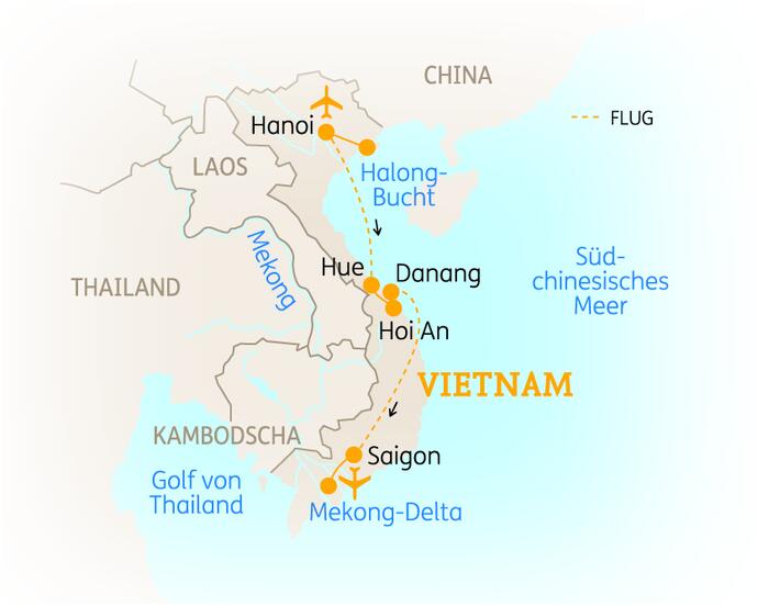 15 Tage Vietnam Rundreise Höhepunkte 2020