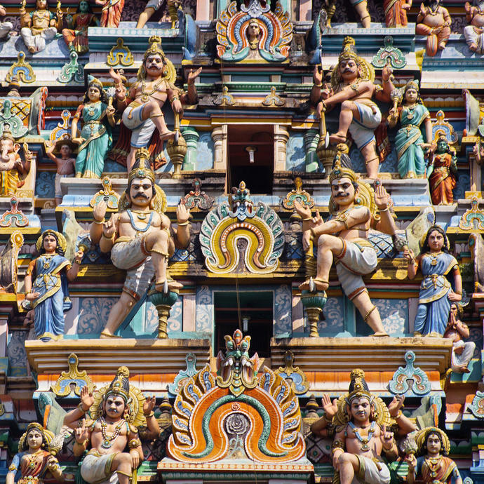 Tempelkunst Chidambaram, Südindien