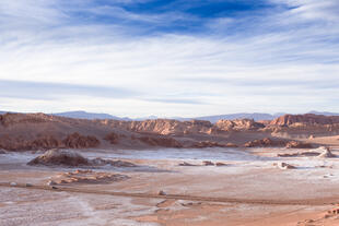 Landschaft in der Valle de la Luna