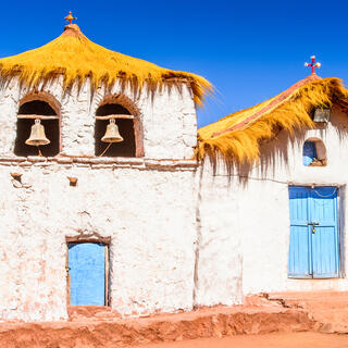 Traditionelle Häuser in San Pedro de Atacama