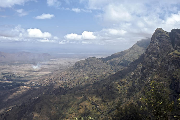 Blick auf Usambara Berge