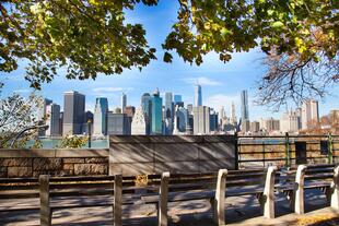 Ausblick auf Manhattan von Brooklyn Heights