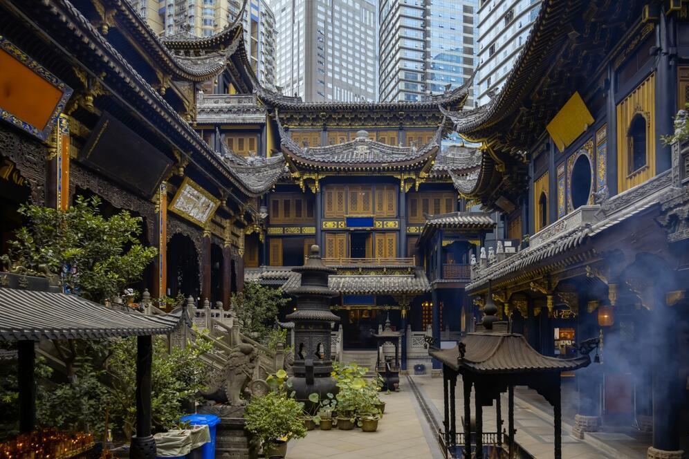 Louhan Tempel in Chongqing 