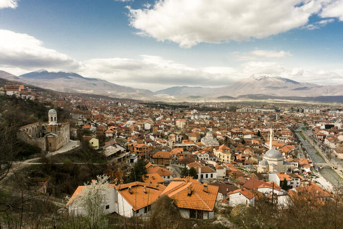Ausblick auf Prizren