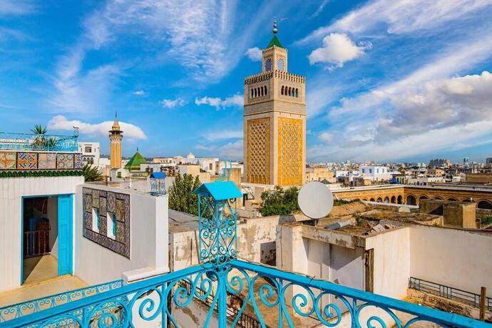 Blick auf Tunis