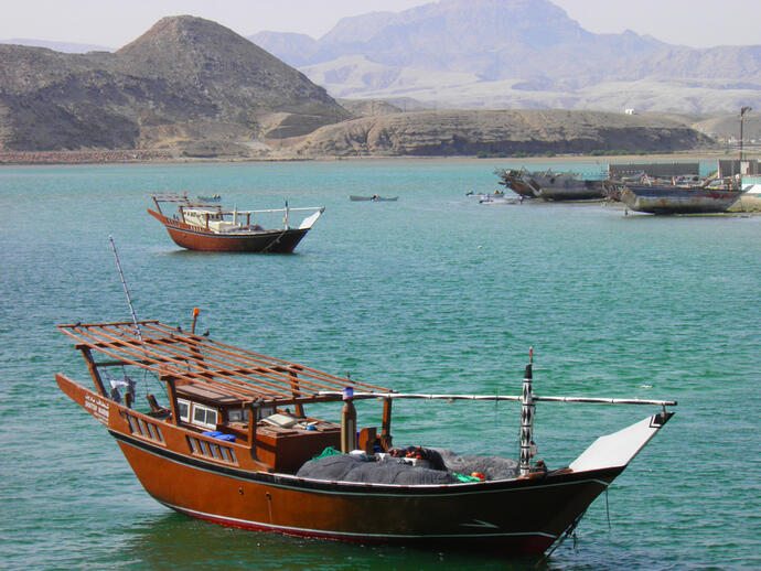 Dhau Hafen von Sur