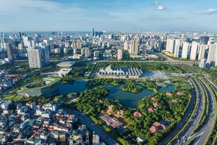 Panoramablick auf Hanoi