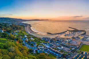 Cobb Strand in Lyme Regis