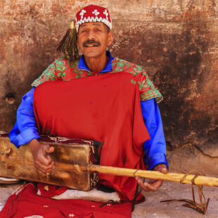 Straßenmusiker Marrakesch