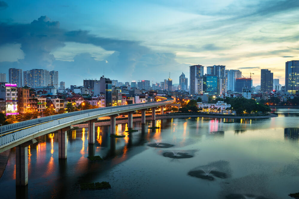 Hanoi bei Dämmerung 