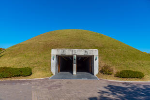 das Cheonmachong Grab im Tumuli-Park 