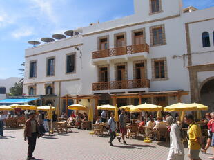 Straßencafes in Essaouira
