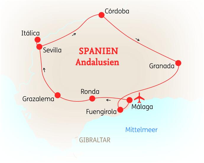 8 Tage Spanien Rundreise Andalusien Höhepunkte 2022