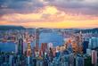 Hongkong bei Sonnenuntergang