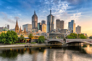 Melbourne am Yarra River 