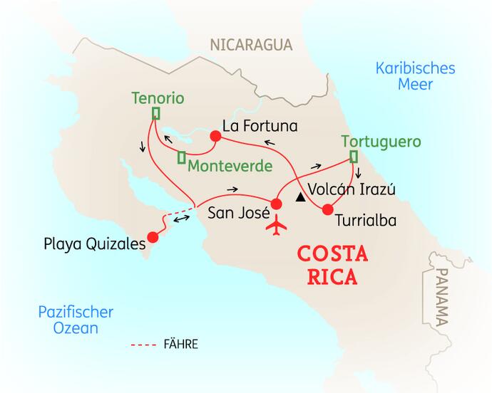 16 Tage Costa Rica Rundreise mit Flair 2020
