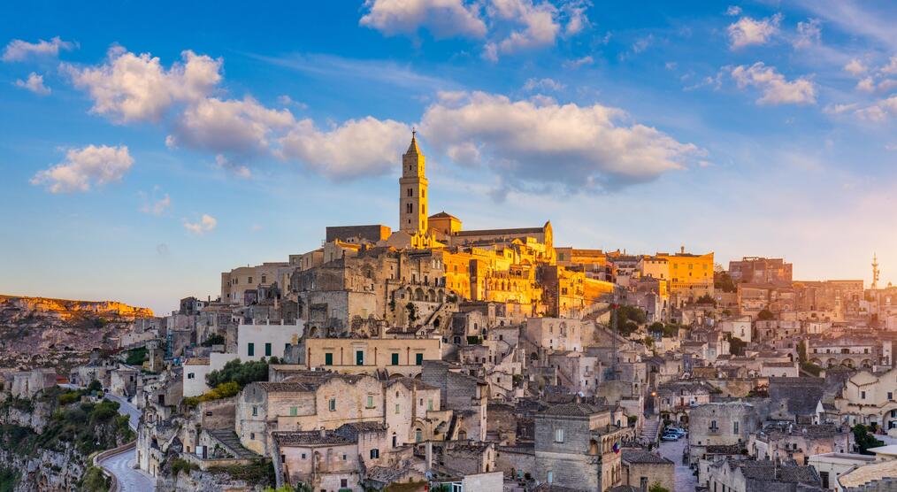 Blick auf Matera während einer Apulien Gruppenreise