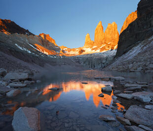Sonnenaufgang im Torres del Paine Nationalpark