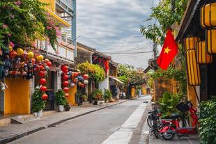Straße in der Altstadt von Hoi An 