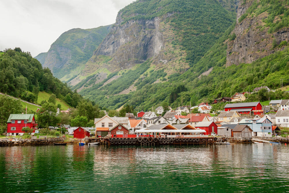 Blick auf Flåm