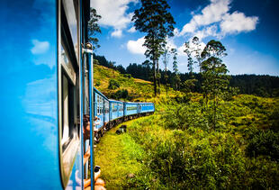 Zug von Nuwara Eliya nach Kandy