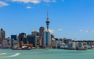 Blick auf die Stadt Auckland