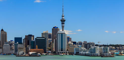 Blick auf die Stadt Auckland