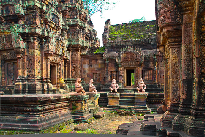 Banteay-Srei-Tempel in Angkor 