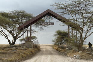 Eingang zum Serengeti Nationalpark
