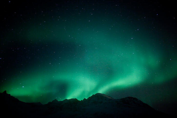 Norwegen, Aurora_Borealis (Polarlichter) 