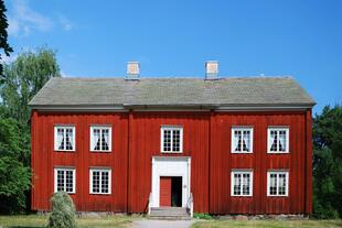 Typisches Haus aus dem 19. Jahrhundert in Skansen